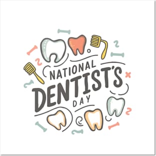 national dentist's day Posters and Art